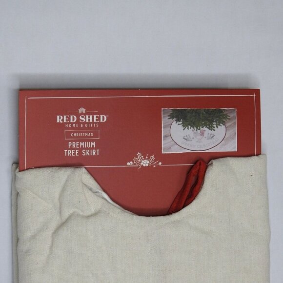 New  48” Christmas Tree Skirt Embroidered Chicken Hen Chicks Farm Farmhouse - Picture 3 of 4